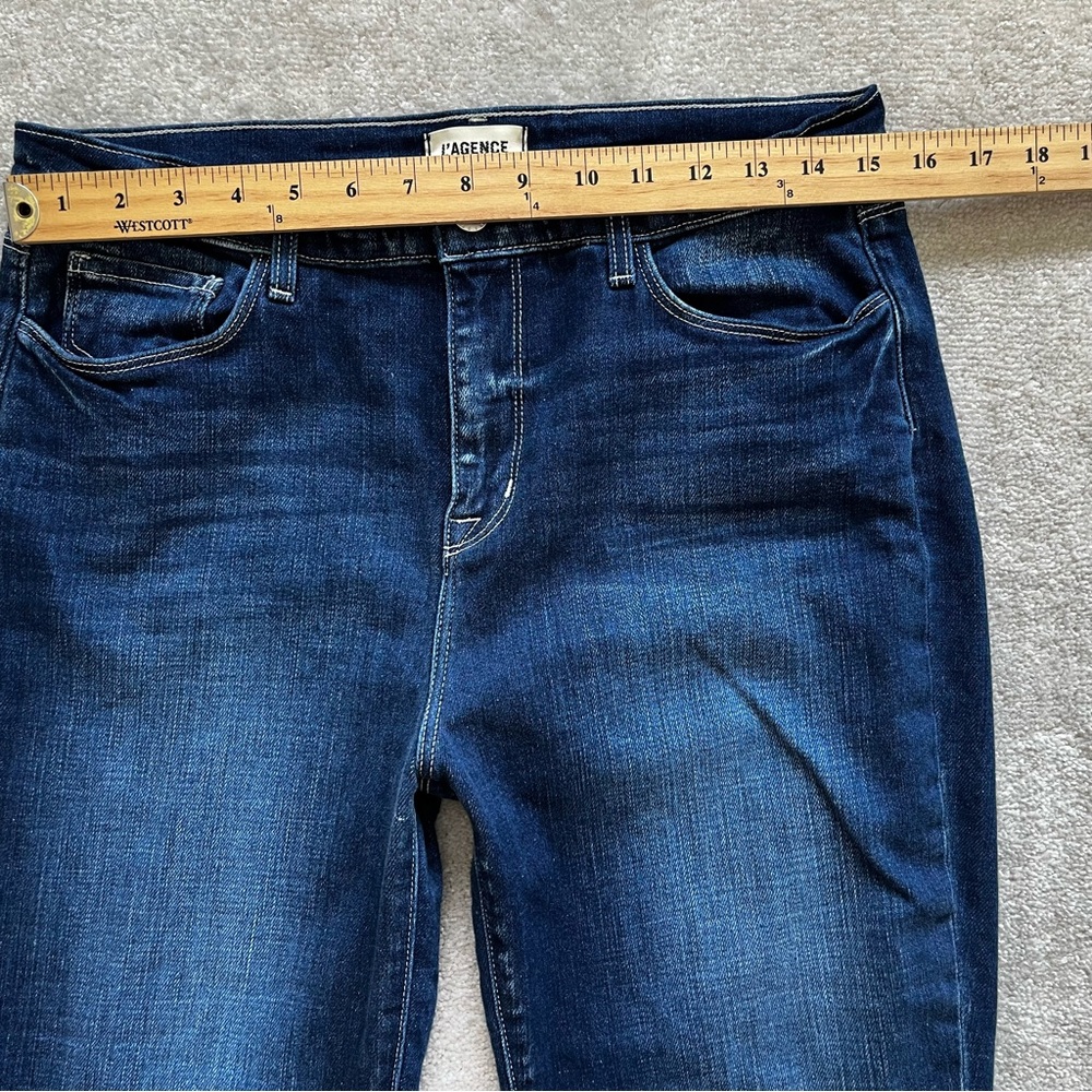 L'AGENCE Sada Jean in Frisco Size 30 Slim Crop Modern Chic Contemporary - Picture 8 of 11